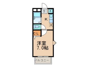 クレ－ルモエの物件間取画像